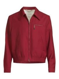 Men\'s Loco Dice Wool Jacket - Burgundy Red - at Saks Fifth Avenue