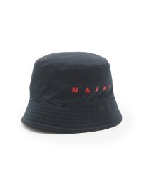 Men\'s Logo Cotton Gabardine Bucket Hat - Black - at Saks Fifth Avenue
