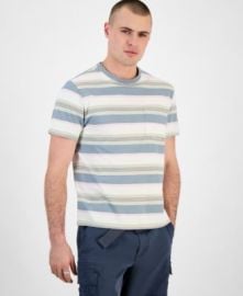 Men\'s Regular-Fit Stripe Pocket T-Shirt, Exclusively at Macy\'s at Macys