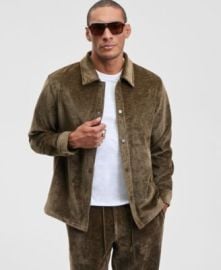 Men\'s Relaxed Fit Snap Front Soft Overshirt, Macy\'s Exclusive at Macys