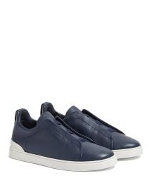 Men\'s Secondskin Triple Stitch Sneakers - Dark Brown - at Saks Fifth Avenue