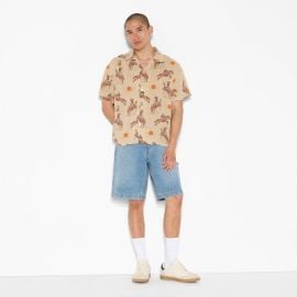 Men\\\'s Short Sleeve Boxy Shirt - Original Use™ Beige M at Target