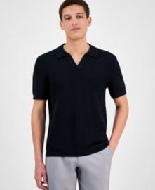 Men\\\'s Textured Polo Shirt, Macy\\\'s Exclusive at Macys