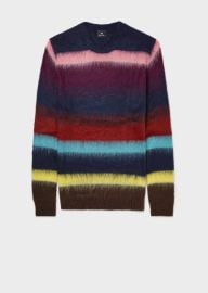 Men039s Multi Ombre Stripe Mohair-Blend Sweater - Paul Smith US at Paul Smith