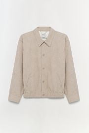 Men39s Archibald Blouson Shirt Jacket - Beige SIMKHAI at Simkhai