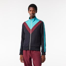 Mens Colorblock Ripstop Piqu Zip-Up Sweatshirt - Mens Sweaters Sweatshirts - New In 2024 Lacoste at Lacoste