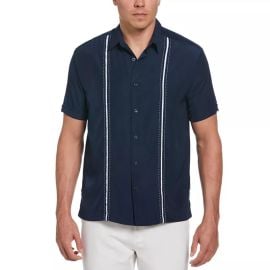 Mens Cubavera Classic-Fit Paneled Button-Down Shirt at Kohls