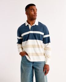 Mens Long-Sleeve Rugby Polo Mens Clearance Abercrombiecom at Abercrombie & Fitch