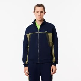 Mens Loose Fit Zip-Up Piqu Sweatshirt - Sweaters Sweatshirts - New In 2025 Lacoste at Lacoste