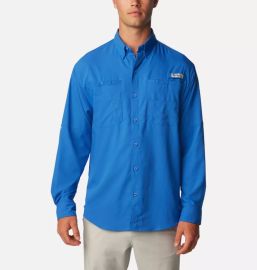 Mens PFG Tamiami II Long Sleeve Shirt - Tall Columbia Sportswear at Columbia