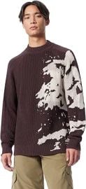 Mens Refractor Crew Neck Mix Knit Stitch Sweater Pullover Standard at Amazon