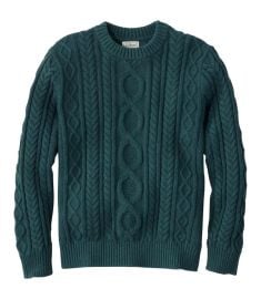 Menx27s Beanx27s Heritage Soft Cotton Fisherman Sweater Crewneck at L.L. Bean