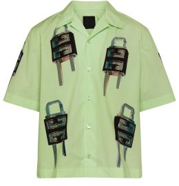 Menx27s Boxy shirt with Hawaiian collar GIVENCHY 24S at 24S