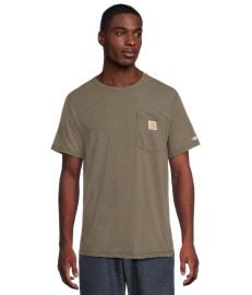 Menx27s Carhartt Force Relaxed Fit Midweight Short Sleeve Pocket T-Shirt com at Zappos