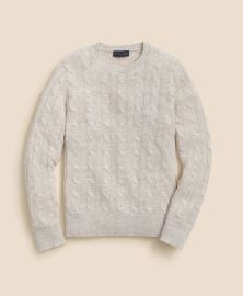 Menx27s Linen Cable Knit Sweater Brooks Brothers at Brooks Brothers