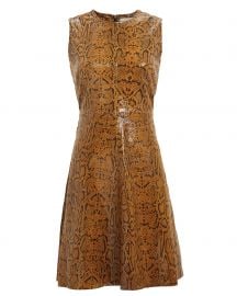 Mercy Snake-Embossed Leather Dress Notes du Nord at Intermix