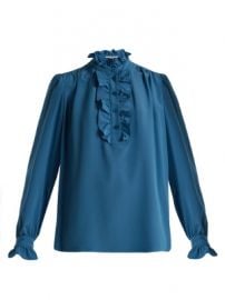 Meredith ruffle-trimmed silk blouse at Matches