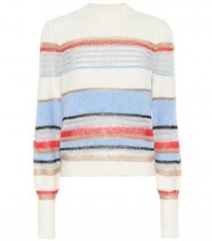 Meredith striped cotton-blend sweater at Mytheresa