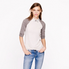 Merino Tippi Baseball Sweater at J. Crew