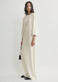 Merino knit tee dress ecru TOTEME at Toteme