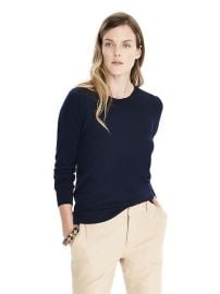 Merino sweater in navy at Banana Republic