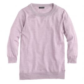 Merino wool Tippi sweater in Hthr Lavender at J. Crew