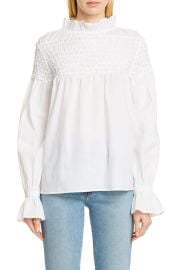 Merlette Majorelle Smocked Blouse at Nordstrom