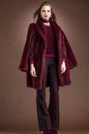 Merlot Mink Mid-Length Fur Cape & Coat by Michael Kors at Ml Furs