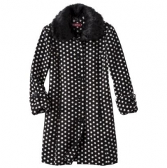 Merona polka dot coat at Target