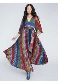 Meryl Pleated Maxi Dress by Alice + Olivia at Alice + Olivia