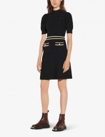 Meryle braided-trim tweed dress at Selfridges