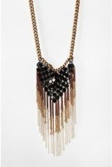 Mesh Fringe Necklace at Urban Outfitters