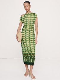 Mesh Off-Shoulder Maxi Dress Banana Republic at Banana Republic