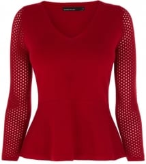 Mesh Open Stitch Knit Sweater at Karen Millen