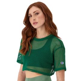 Mesh Shirt Cropped C Logo at Champion