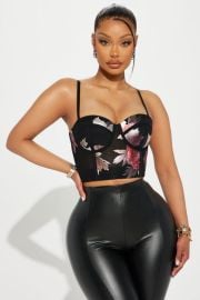 Mesh So Well Corset Top - Blackcombo Fashion Nova at Fashion Nova