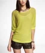 Mesh dolman sweater by Express at Express