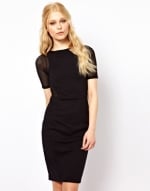 Mesh sleeve dress like Zoes at Asos