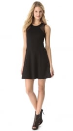 Mesh yoke dress by DKNY at Shopbop