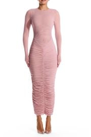 Meshed It All Up Long Sleeve Maxi Dress at Nordstrom