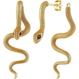 Mesmerizing Serpent Earrings - Gold amp Silver Vintage Gothic Design a Bold Statement for Punk amp Halloween Target at Target