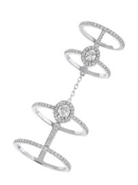 Messika 18kt white gold Glam Azone diamond ring at Farfetch