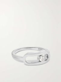 Messika Move Uno 18 karat White Gold Diamond Ring at Net a Porter