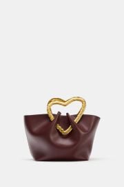 Metal Handle Handbag at Zara
