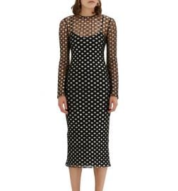 Metal Mesh Midi Dress at David Jones