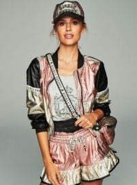 Metallic Bomber Jacket by Highly Preppy at Sensse