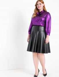 Metallic Bow Blouse at Eloquii