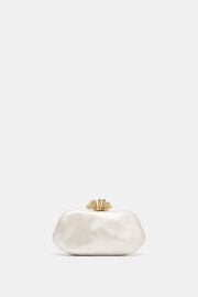 Metallic Detail Clutch at Zara