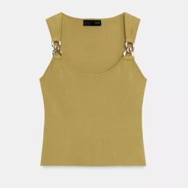 Metallic Detail Knit Top at Zara