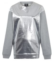 Metallic Front Sweatshirt by Alexander Mcqueen at Farfetch